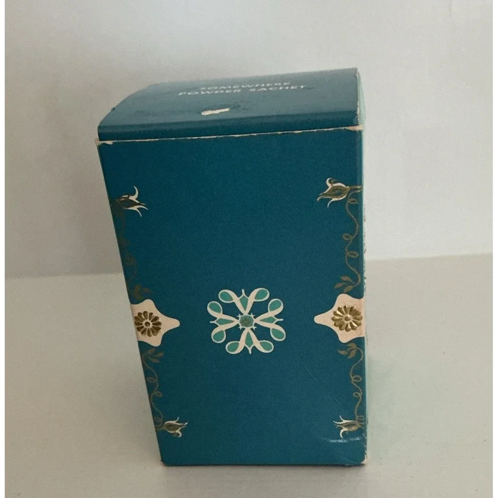 RARE Vintage Avon Somewhere Powder Sachet Bottle .9oz New In Box